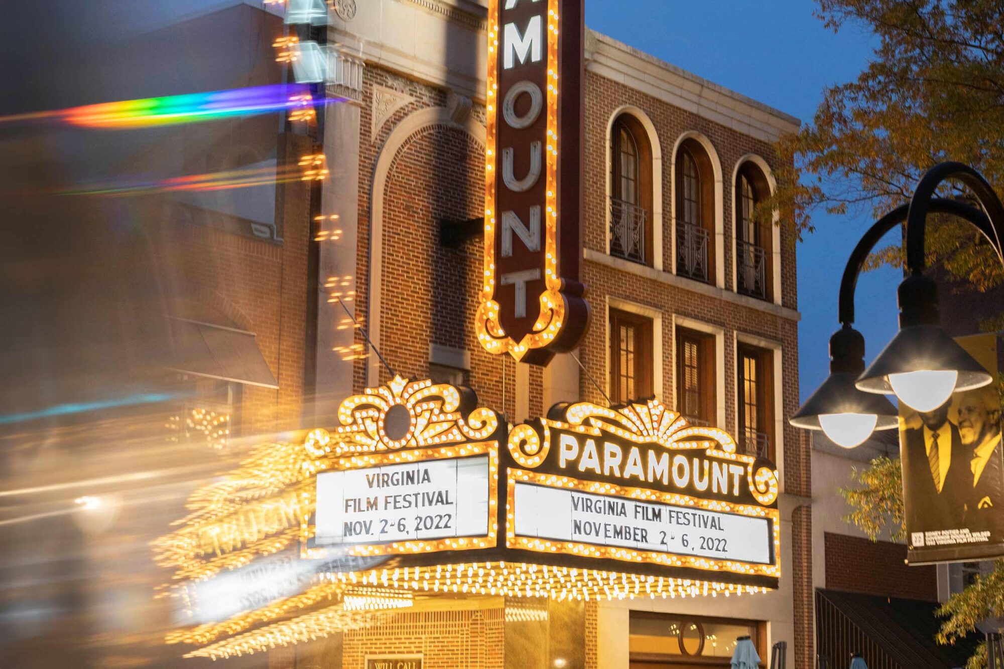 Paramount Theater hosting Virginia Film Festival, Nov 2-6, 2022.