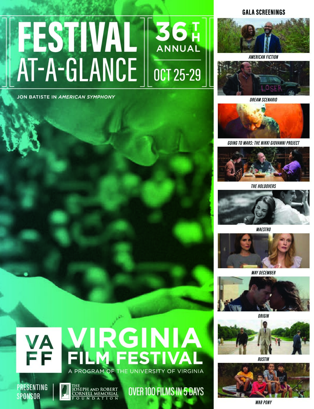 VAFF 2023 AT A GLANCE Guide