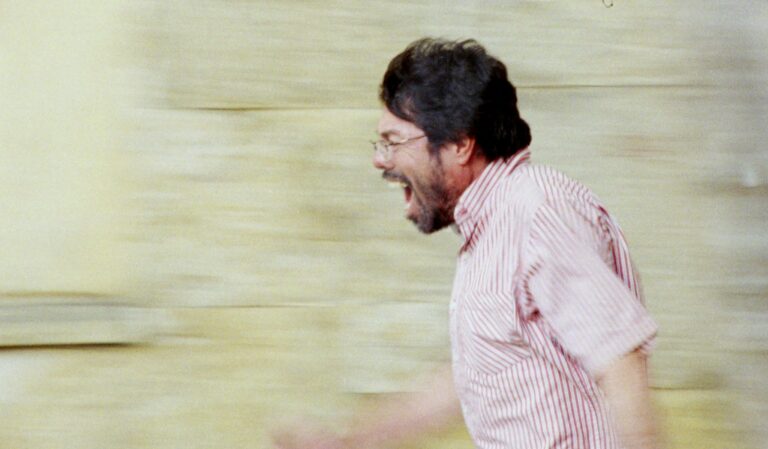 Man in motion, yelling. The image could be used for a blog post titled 